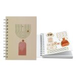 Custom 5" x 7" Full Color Spiral Sticker Journal