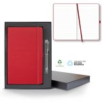 Custom Castelli Oceano ECO rPET Medio Lined Recycled White Page Journal Gift Set - 1