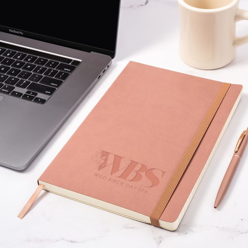Custom Saratoga Exec Soft Cover Journal - Debossed - 3