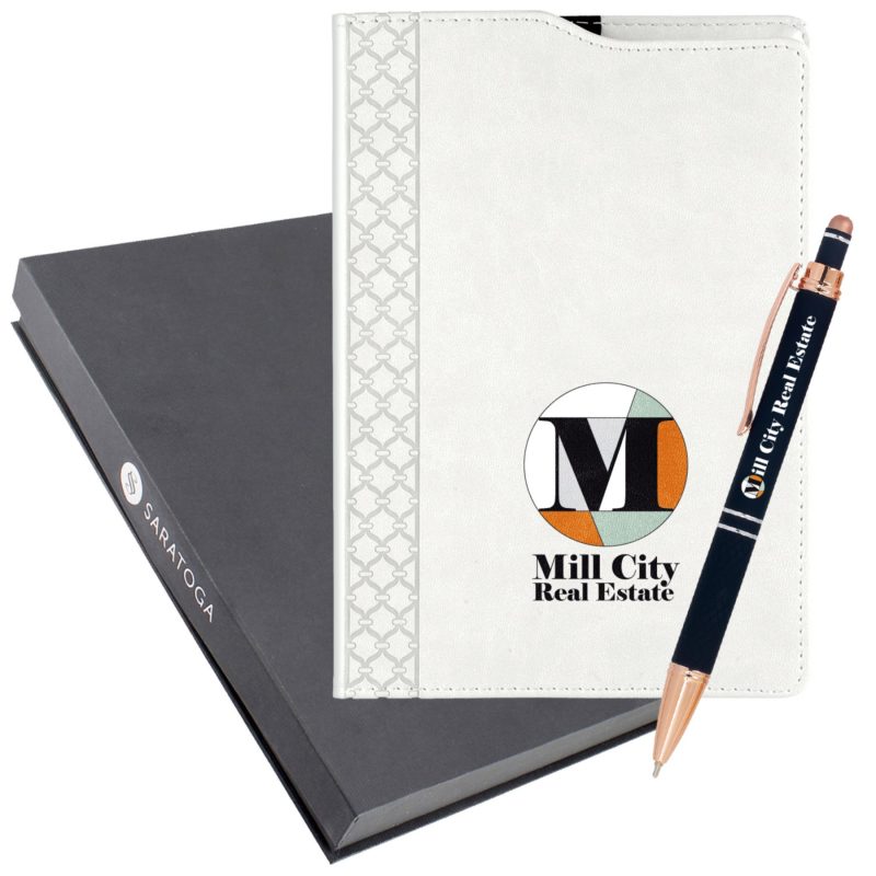 Custom Full Color Montabella Journal & Crossgate Pen - 1
