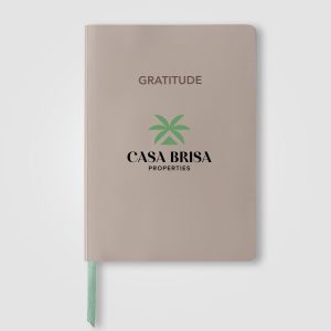 Custom Gaia FSC Paper Ribbon Marker Gratitude Journal - A5 - Full-Color Inkjet