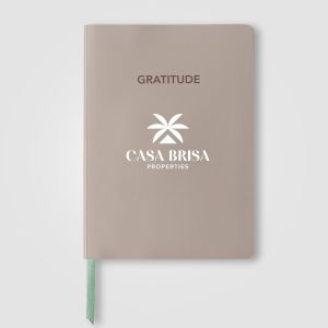 Custom Gaia FSC Paper Ribbon Marker Gratitude Journal - A5 - Silkscreen