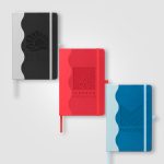 Custom Grete Recycled Wave Pattern Journal - A5 - Debossed