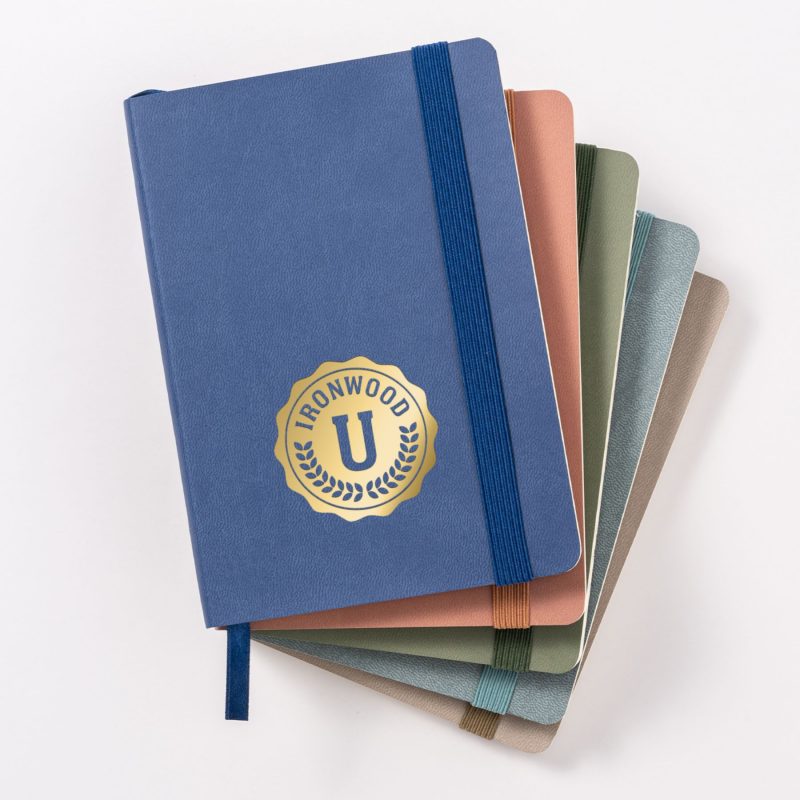 Custom Saratoga Mini Soft Cover Journal - Hot Stamped - 1