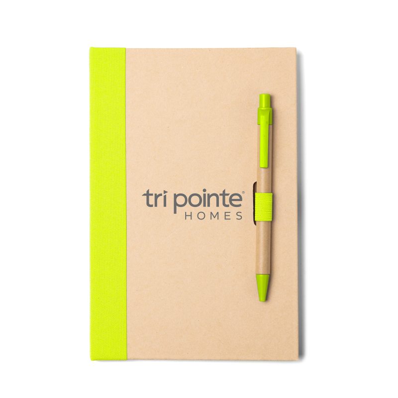 Custom Binded Kraft Journal w/Pen Closure - 4