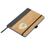 Custom Fc Saratoga Horizon Bamboo & Leather Journal - 3