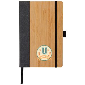 Custom Fc Saratoga Horizon Bamboo & Leather Journal