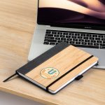Custom Fc Saratoga Horizon Bamboo & Leather Journal - 4