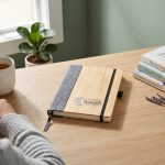 Custom Fc Saratoga Horizon Bamboo & Leather Journal - 5
