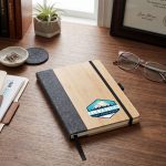 Custom Fc Saratoga Horizon Bamboo & Leather Journal - 6
