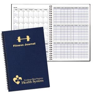 Custom Fitness Journal Large 7 x 10