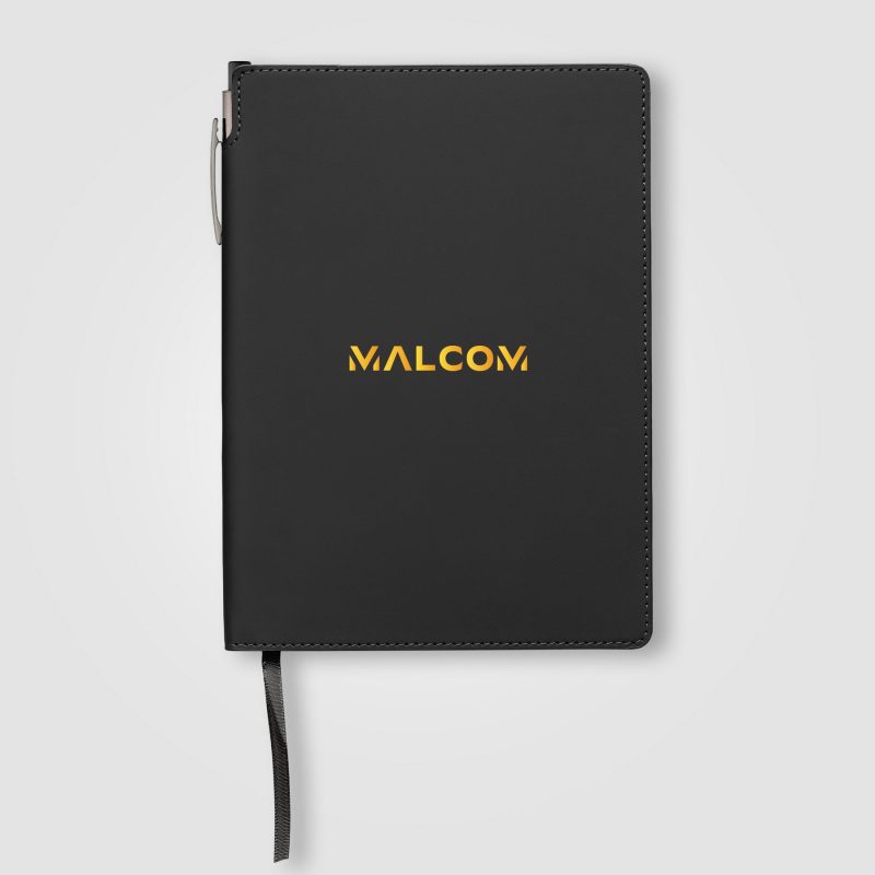 Custom Malm? Recycled PU Extended Pen Loop Journal Pen Set - A5 - 4