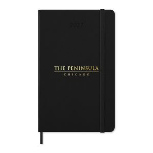 Custom Moleskine Hard Cover Large 12-Month Daily 2027 Planner - Black