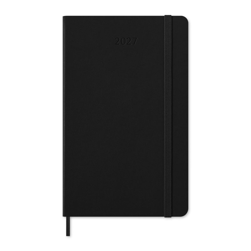 Custom Moleskine Hard Cover Large 12-Month Weekly 2027 Planner - Black - 1