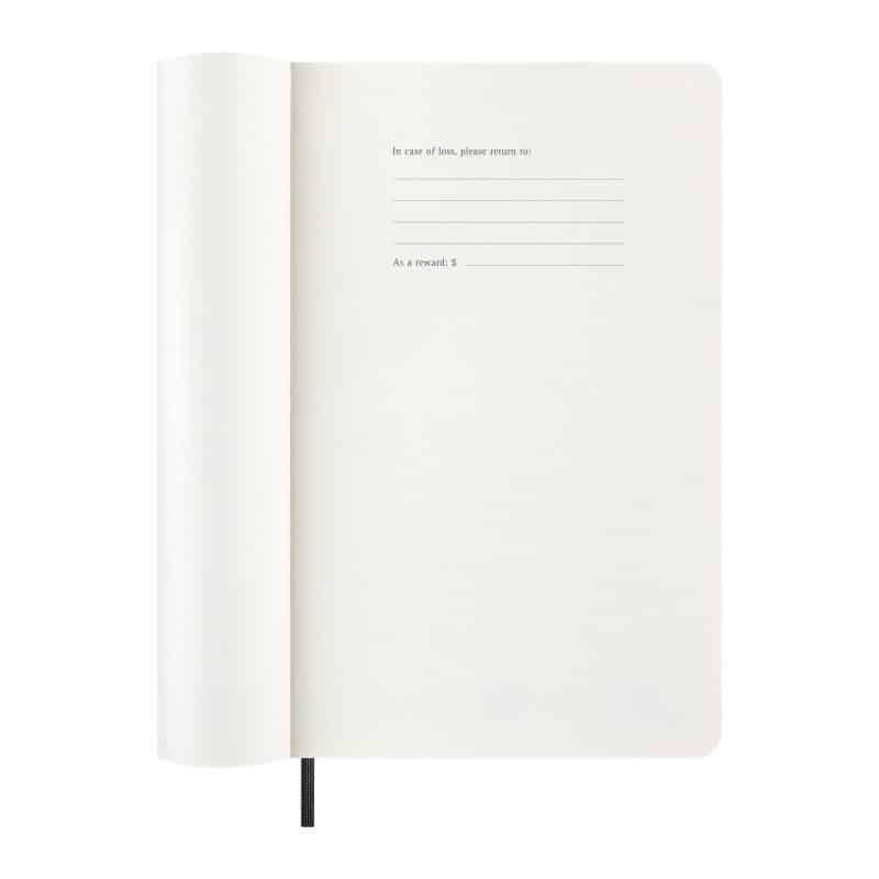 Custom Moleskine Soft Cover Large 12-Month Weekly 2027 Planner - Black - 2
