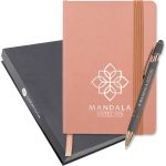 Custom Saratoga Classic Soft Cover Journal Gift Set - 4