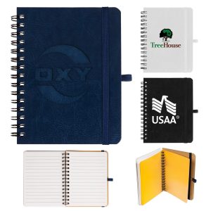 Custom A6 Pocket Organizer Spiral Journal (Factory Direct) 10-12 Weeks
