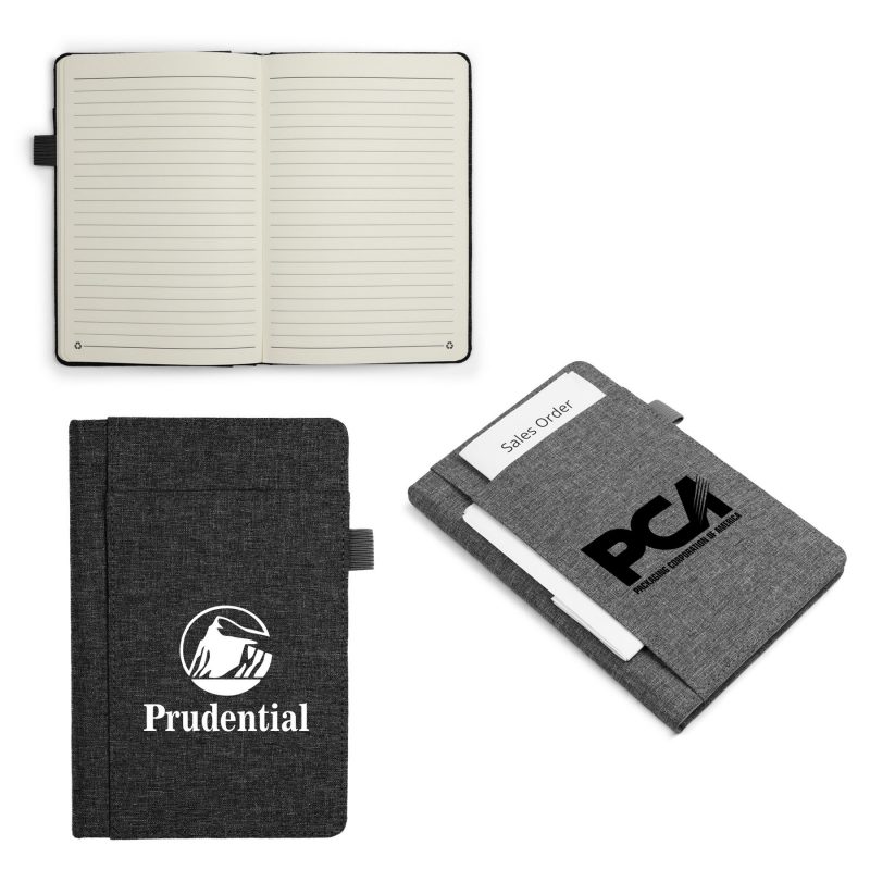 DualPocket-A5-rPET-Journal-Factory-Direct-10-12-Weeks-JT111-FD Custom DualPocket A5 rPET Journal (Factory Direct) 10-12 Weeks