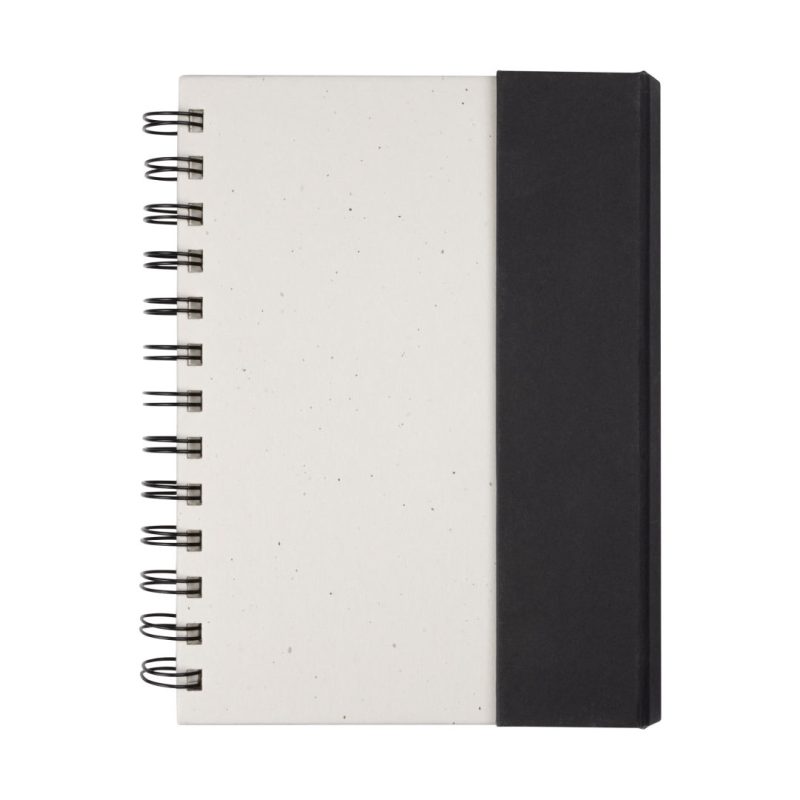 Custom Wormer Spiral Bound Journal w/Sticky Notes - 1