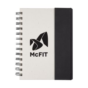 Custom Wormer Spiral Bound Journal w/Sticky Notes