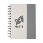 Custom Wormer Spiral Bound Journal w/Sticky Notes - 4