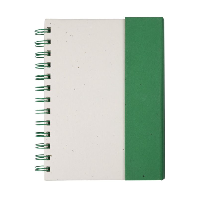 Custom Wormer Spiral Bound Journal w/Sticky Notes - 9