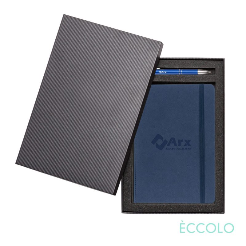 Custom Eccolo? Memphis Journal/Clicker Pen Gift Set