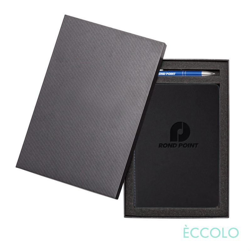 Custom Eccolo? New Wave Journal/Clicker Pen Gift Set - (M) - 4