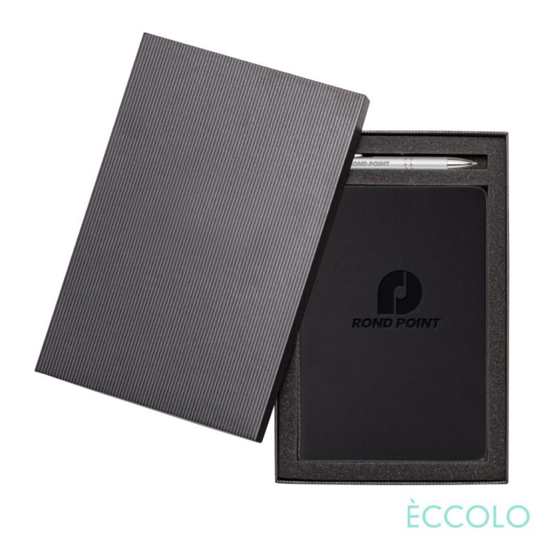 Custom Eccolo? New Wave Journal/Clicker Pen Gift Set - (M)