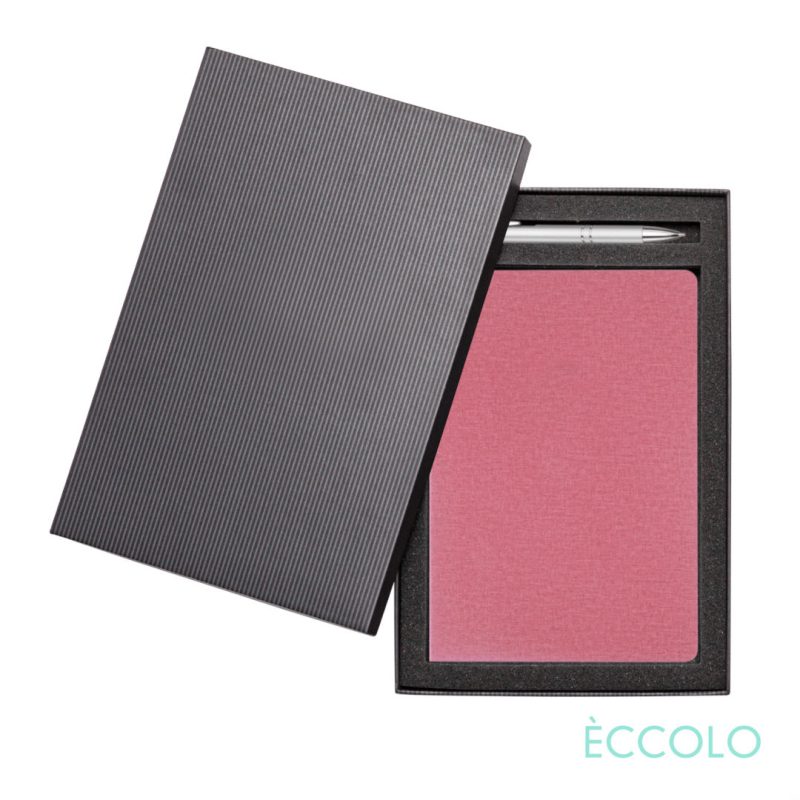 Custom Eccolo? Solo Journal/Clicker Pen Gift Set - (M) - 8