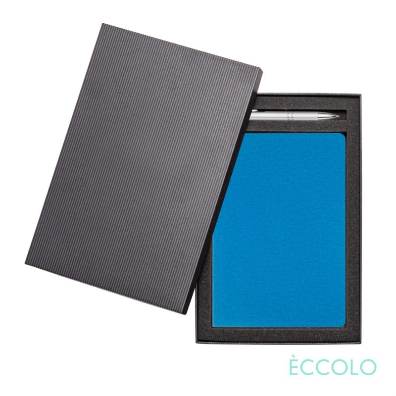 Custom Eccolo? Solo Journal/Clicker Pen Gift Set - (M) - 9
