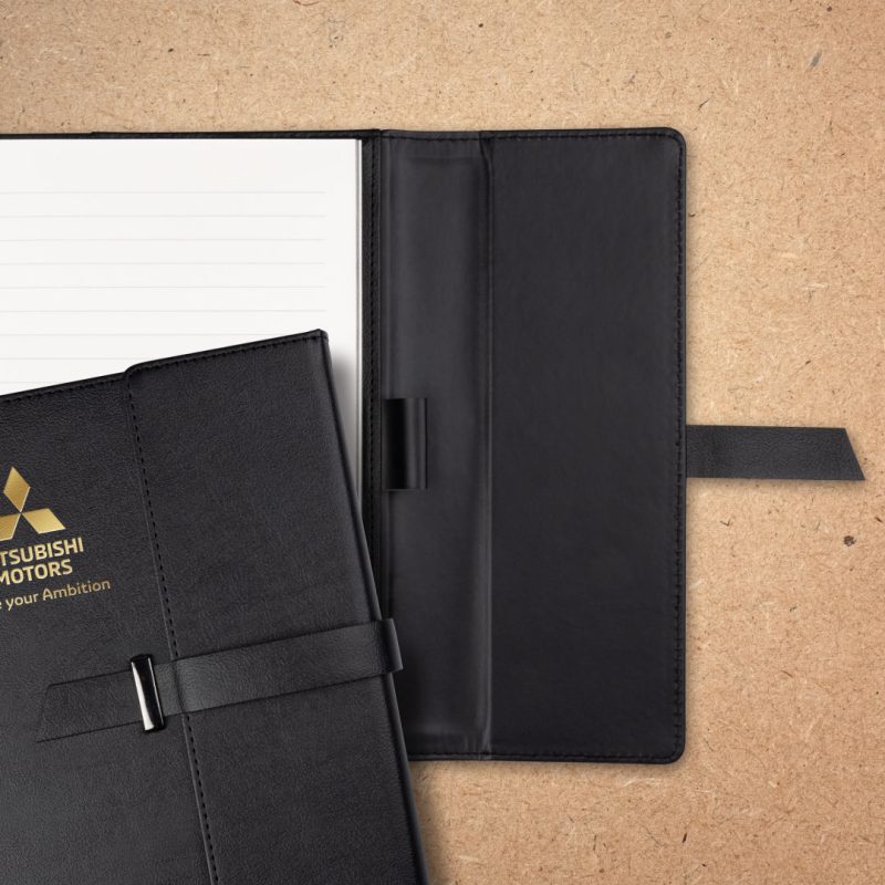 Custom Swiss Force? Attila Hardcover Journal w/Belt - 2