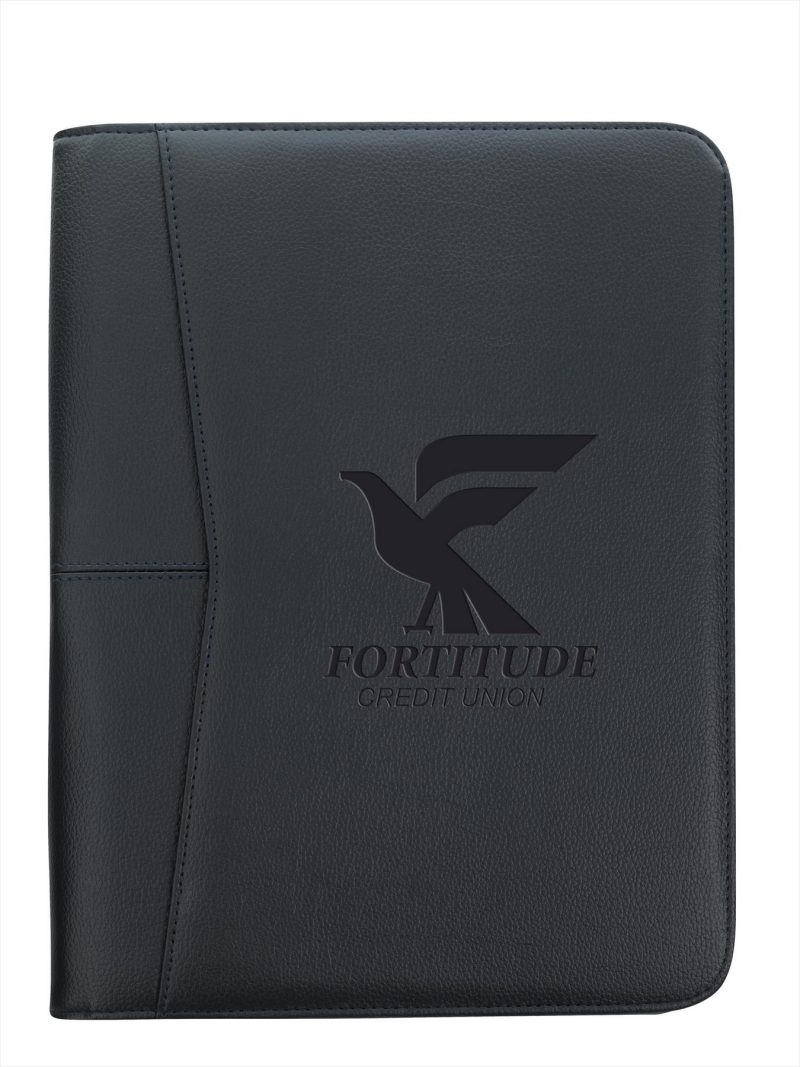 Custom Arrow Zippered Padfolio - 1