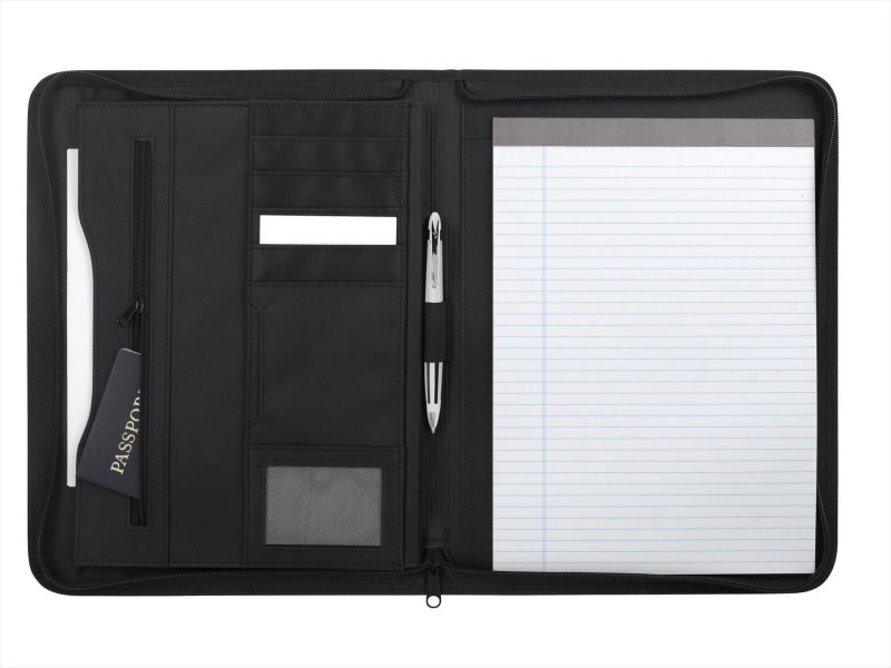 Custom Arrow Zippered Padfolio - 2