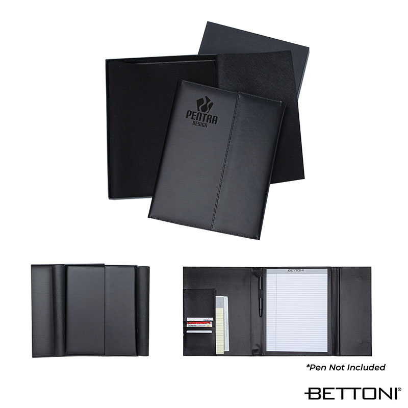 Custom Bettoni Atrani Bonded Leather Letter Size Padfolio