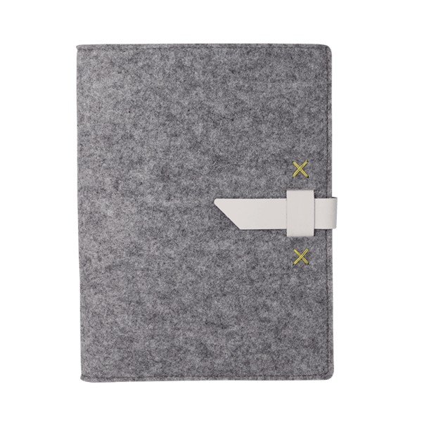 Custom Boxelder Felt Padfolio - 4