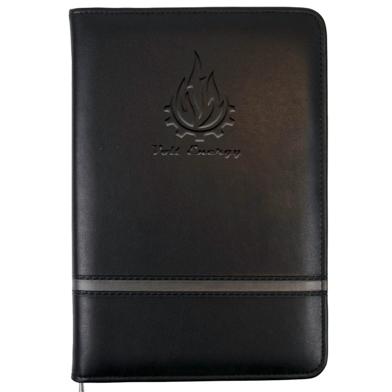Custom Chartwell Junior Zippered Padfolio - 2