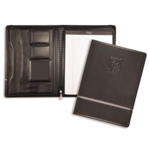 Custom Chartwell Zippered Padfolio