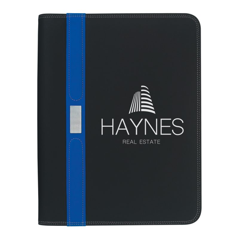 Custom Contemporary Zippered Portfolio - 7