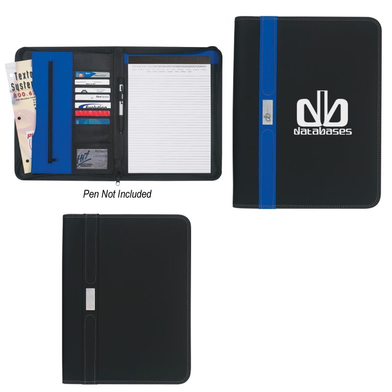 Custom Contemporary Zippered Portfolio