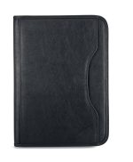 Custom Deluxe Executive Padfolio - Black - 1