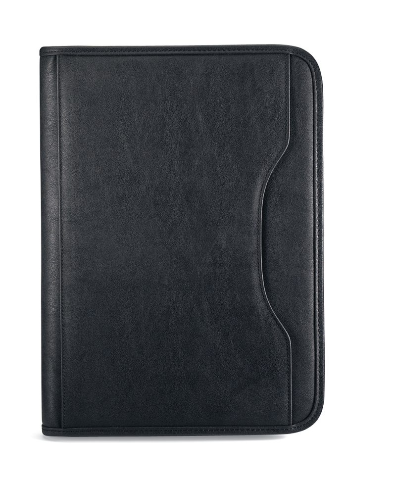 Custom Deluxe Executive Padfolio - Black - 1