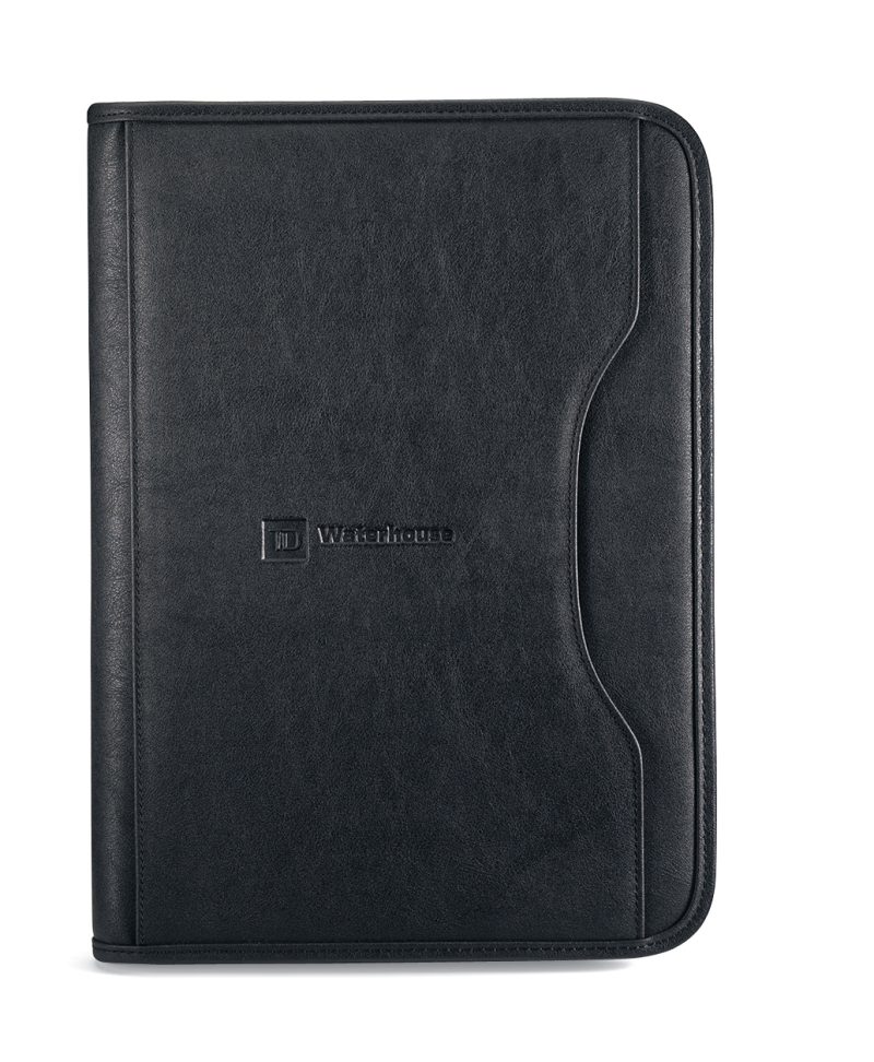 Custom Deluxe Executive Padfolio - Black