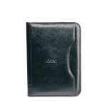 Custom Deluxe Executive Vintage Leather Padfolio - Black
