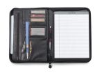 Custom Deluxe Executive Vintage Leather Padfolio - Black - 2