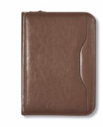 Custom Deluxe Executive Vintage Leather Padfolio - Brown - 1