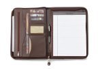 Custom Deluxe Executive Vintage Leather Padfolio - Brown - 2