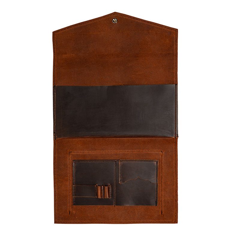 Custom Duluth Pack™ Heritage Leather Business Portfolio - 2