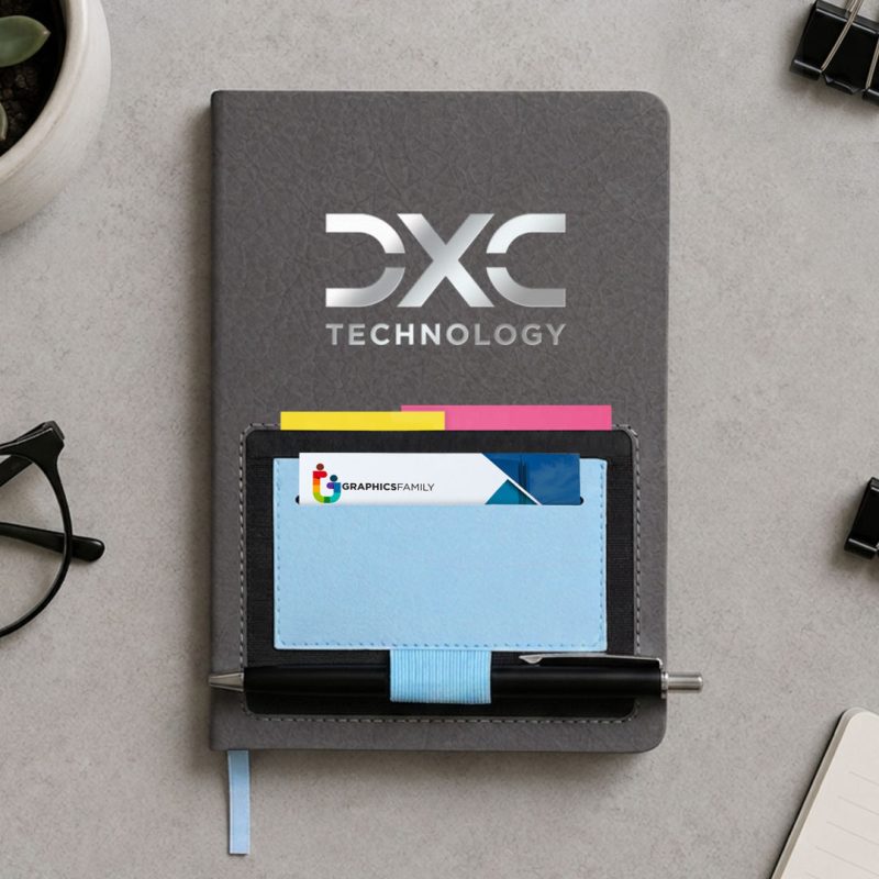 Custom Durante Journal with Card Holder & Pocket - 6