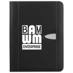 Custom Eclipse Bonded Leather Zippered Portfolio With Calculator - 4